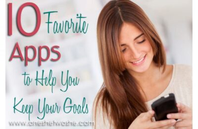 10 Favorite Apps to Help You Reach Your Goals www.oneshetwoshe.com #newyearsresolutions #apps #goals
