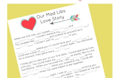 Mad Libs Love Story Printable! www.oneshetwoshe.com