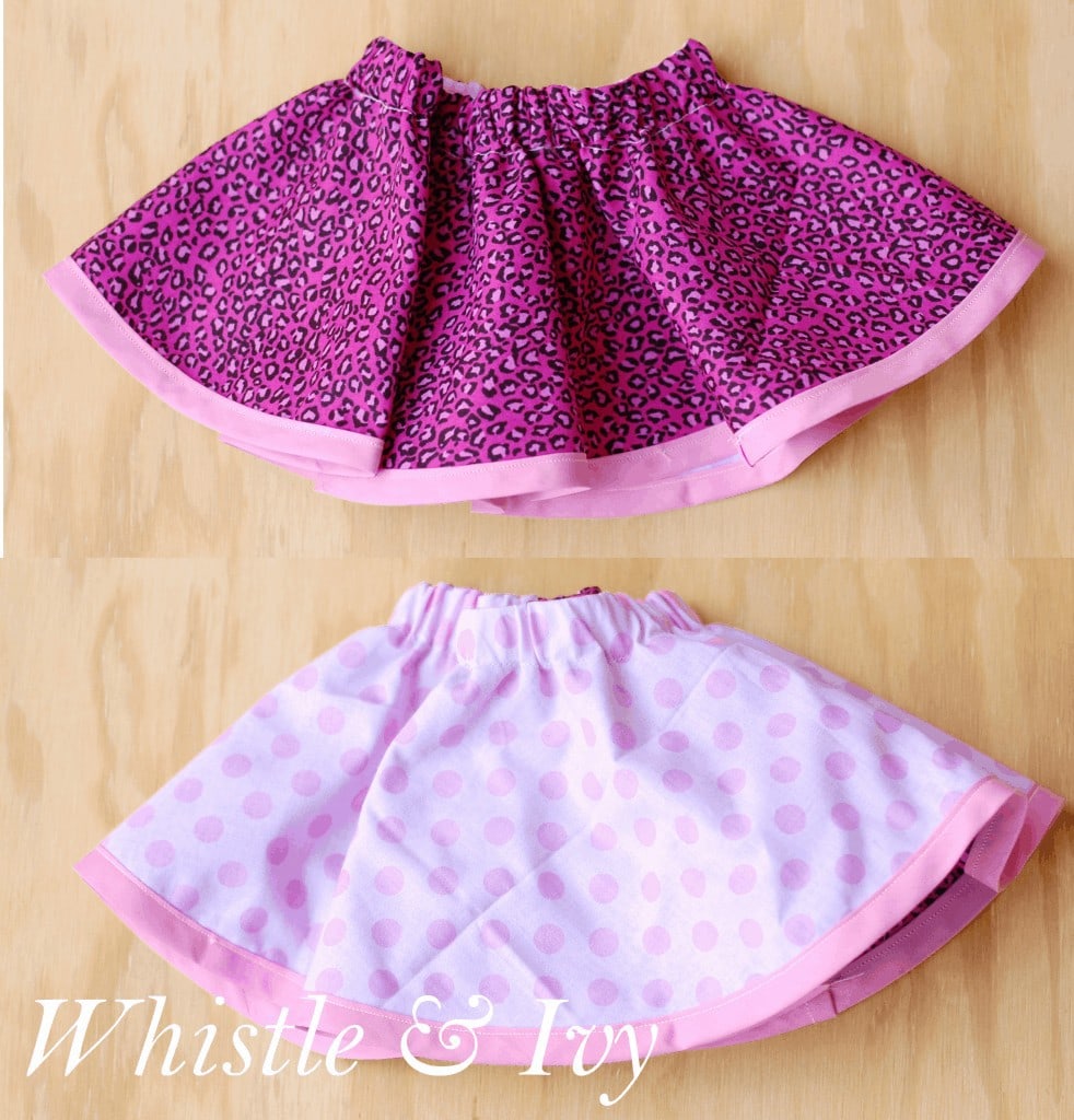 Reversible Skirt for Girls ~ so simple! www.orsoshesays.com
