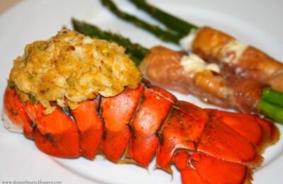crab stuffed lobster