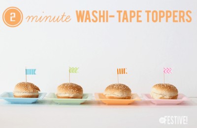 washi tape toppers