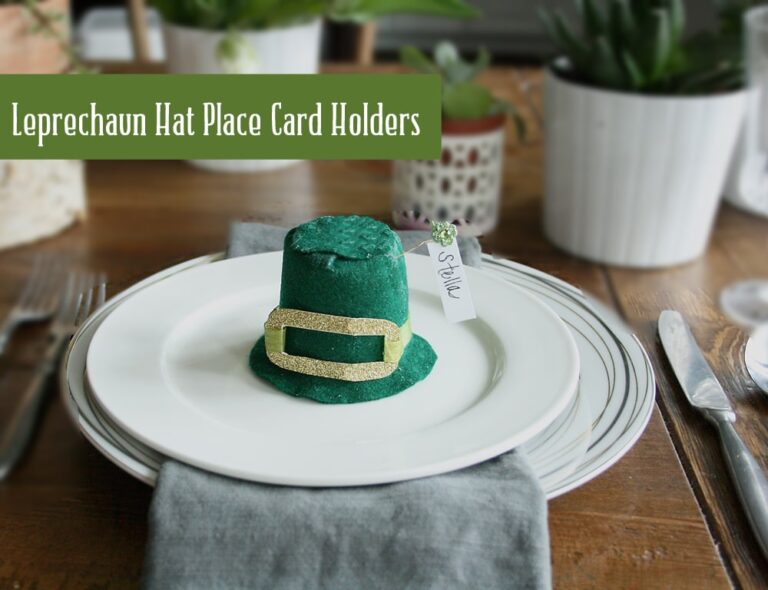 leprechaun hat place card holder