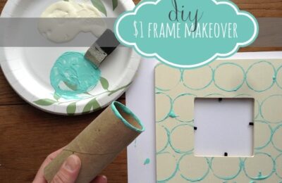 $1 picture frame makeover