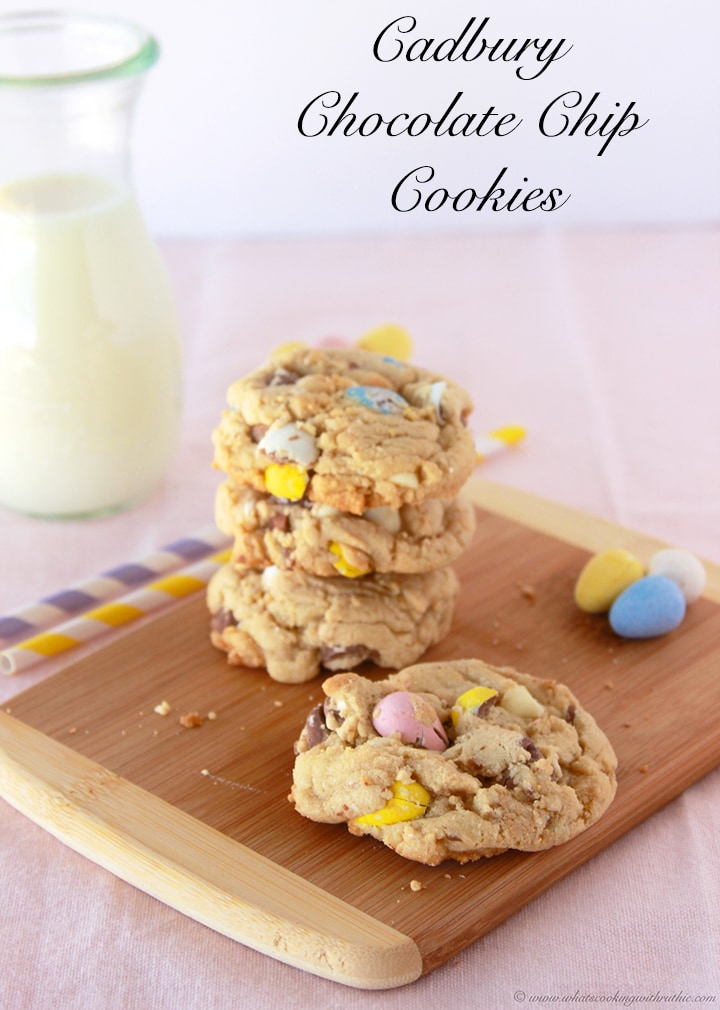 Cadbury Chocolate Chip Cookies by www.whatscookingwithruthie.com