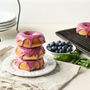 Blueberry Sour Cream Donuts | Baking a Moment
