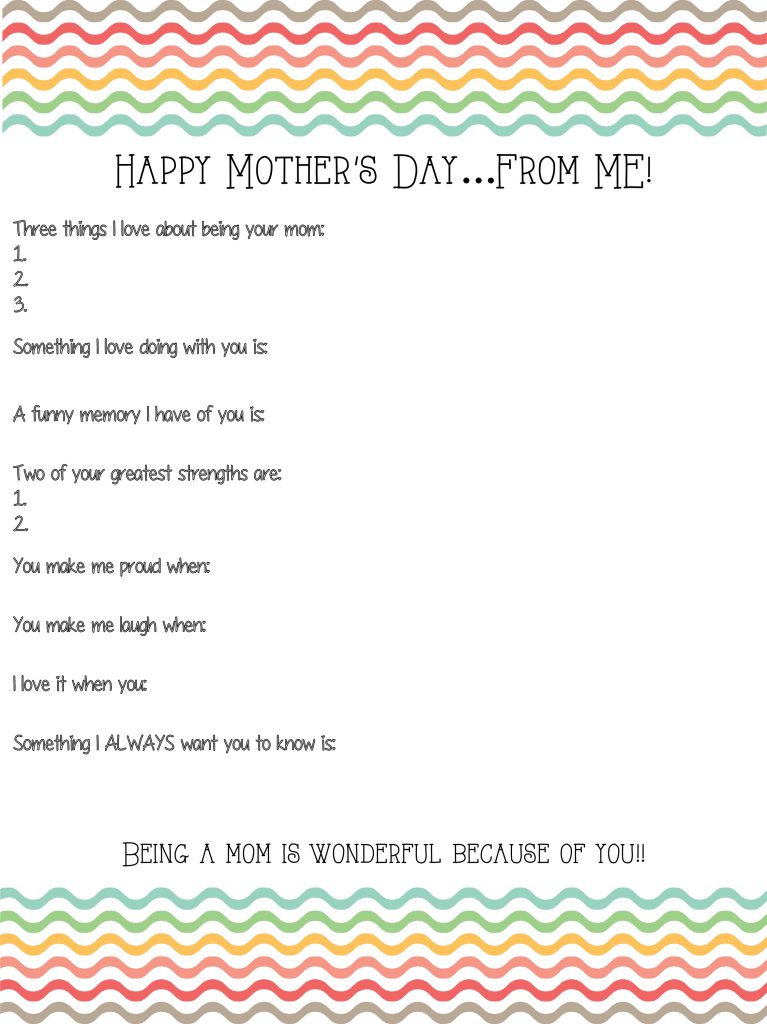Mother's Day gift idea FOR YOUR KIDS!!! ~ super cute.