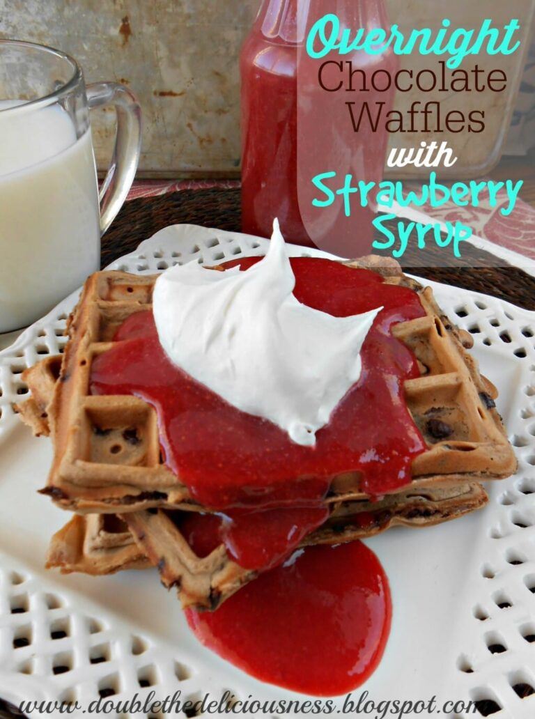overnight chocolate waffles