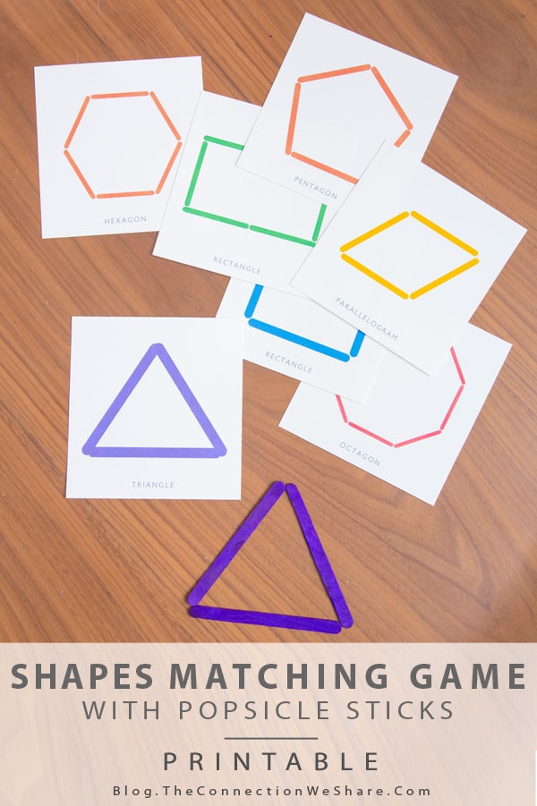 Free Printable Shape Matching Game Printable