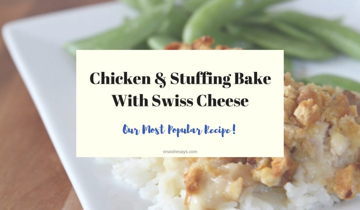 The Best Swiss Cheese Chicken Dinner