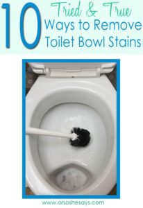 10 Ways to RemoveToilet Bowl Stains