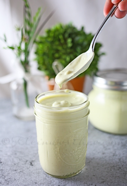 Avocado Goat Cheese Dressing from Kleinworth & Co.