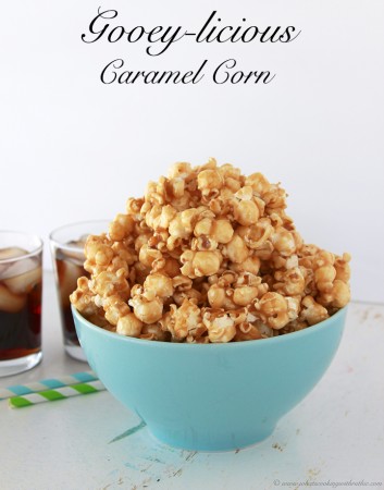 Gooey-licious Caramel Corn by www.whatscookingwithruthie.com