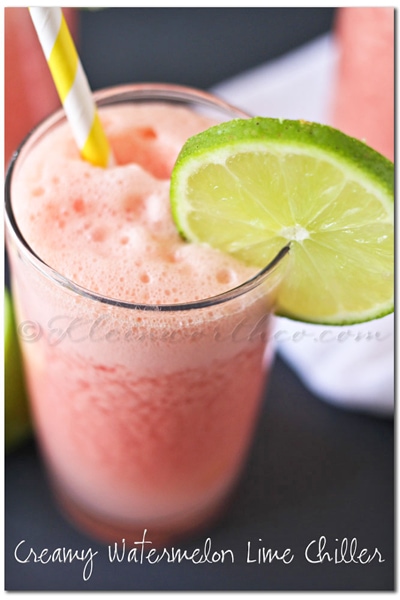 Creamy Watermelon Lime Chiller from Gina @ Kleinworth & Co.