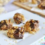 No-Bake Peanut Butter Chocolate Chunk Cookies | FiveHeartHome.com for OneSheTwoShe.com