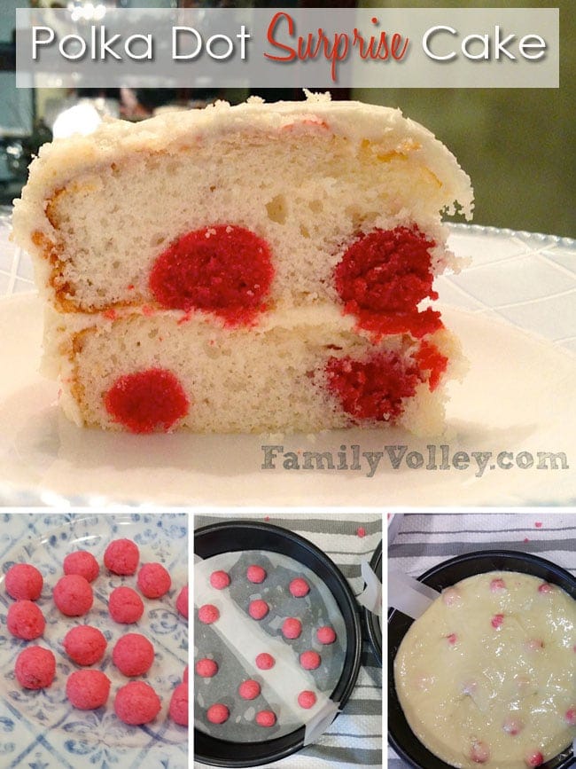 Polka Dot Surprise Cake