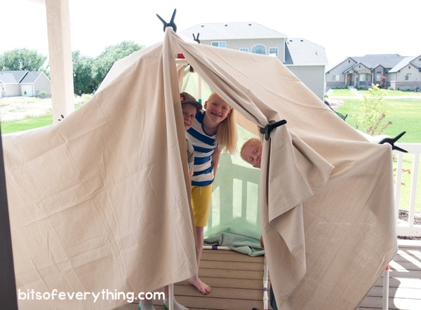 children's fort building kit