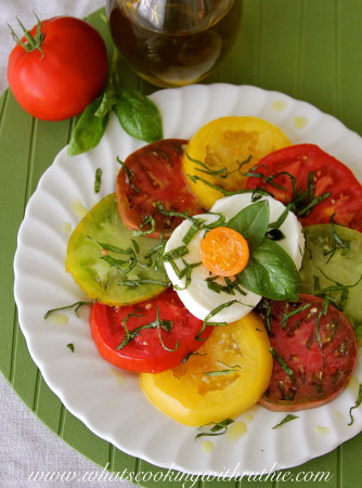 Caprese Salad by www.cookingwithruthie.com