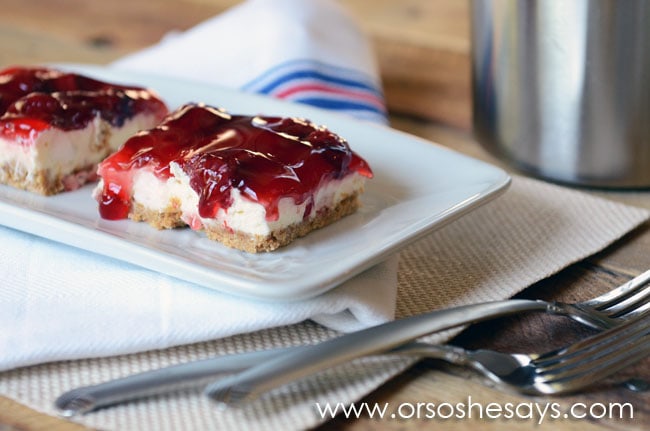 Cherries and Cream Dessert Squares