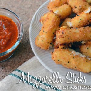 Fried Mozzarella Sticks ~ Cooking With Kids! - Or So She Says