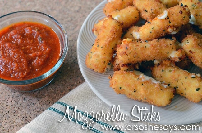 Fried Mozzarella Sticks