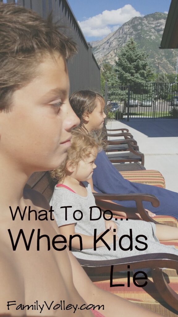 what to do when kids lie