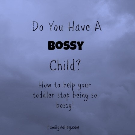 Dealing with a bossy child