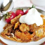 Easy Caramel Croissant Bread Pudding | FiveHeartHome.com for OneSheTwoShe.com