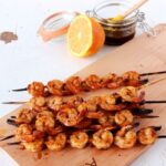 sweet and sour shrimp skewers