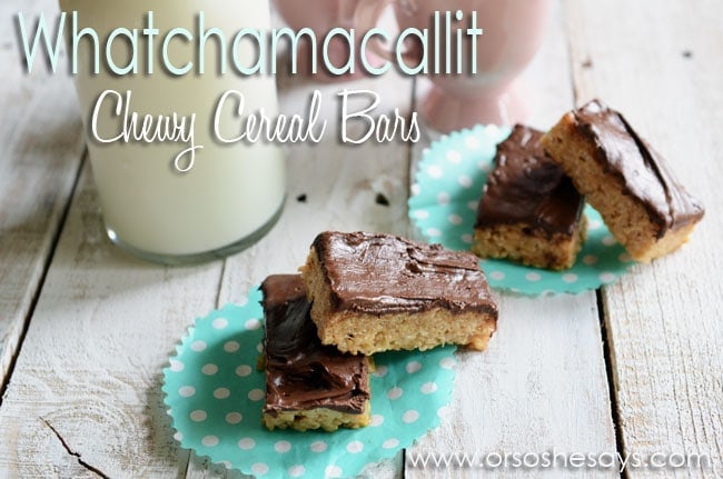 Whatchamacallit Chewy Cereal Bars