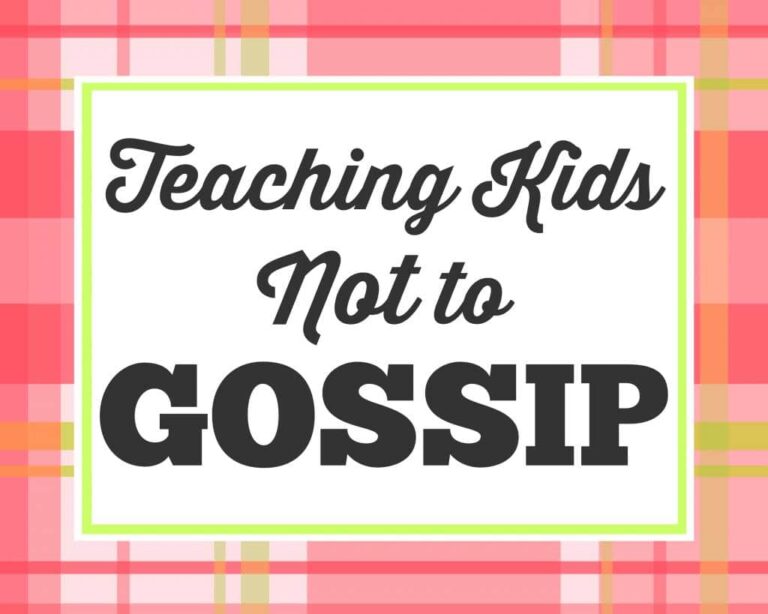 teaching kids not to gossip