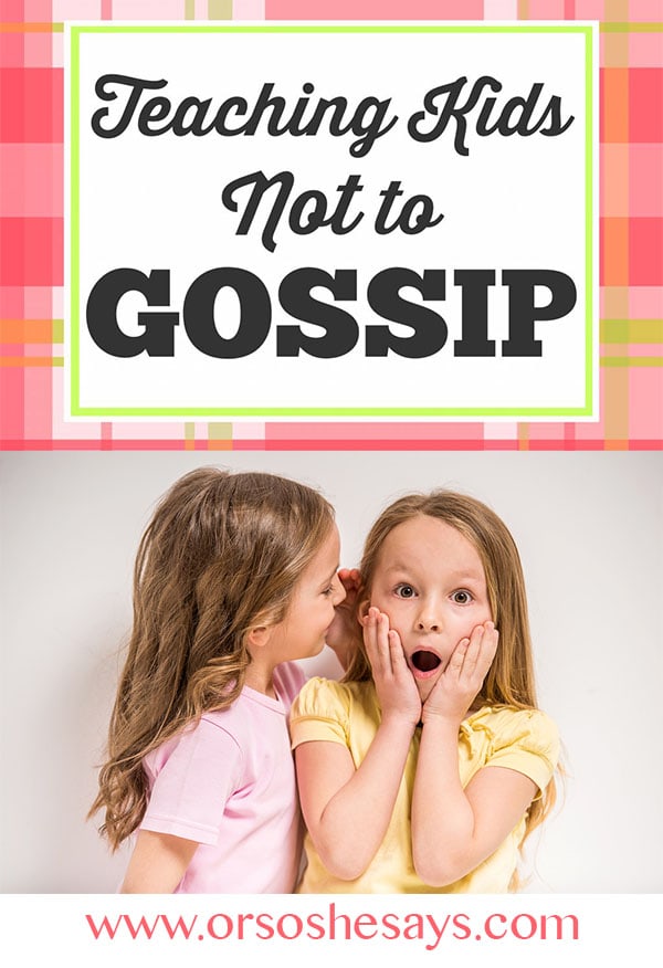 This is an AWESOME idea for Family Night (or Family Home Evening!) ~ Teaching Kids Not to Gossip