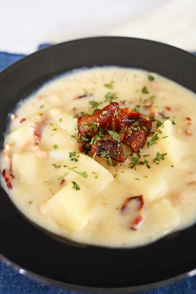 Slow Cooker Chunky Clam Chowder from Kleinworthco.com