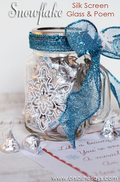 Snowflake Mason Jars - It All Started With Paint