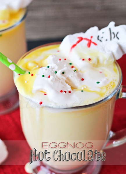 eggnog hot chocolate from Gina @ Kleinworth & Co.