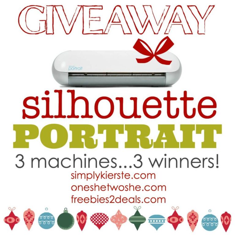 3 Silhouette Portrait Machines ~ Giveaway!!!