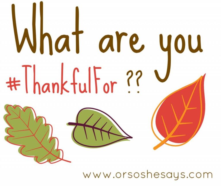 What Are You Thankful For??