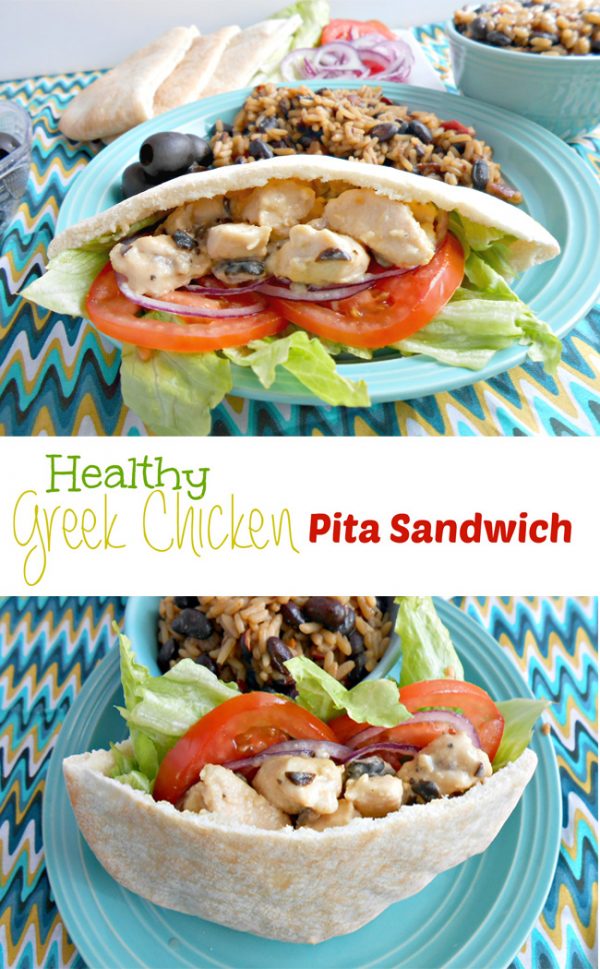 Healthy Greek Chicken Pita Sandwich She Jana 5016