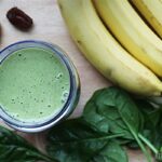 peanut butter banana green smoothie