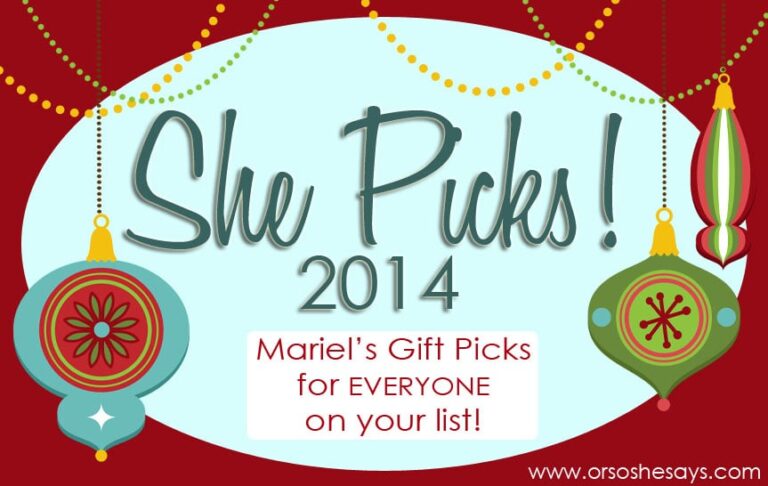 All the Gift Ideas You Need!! ~ She Picks! 2014 Round-Up
