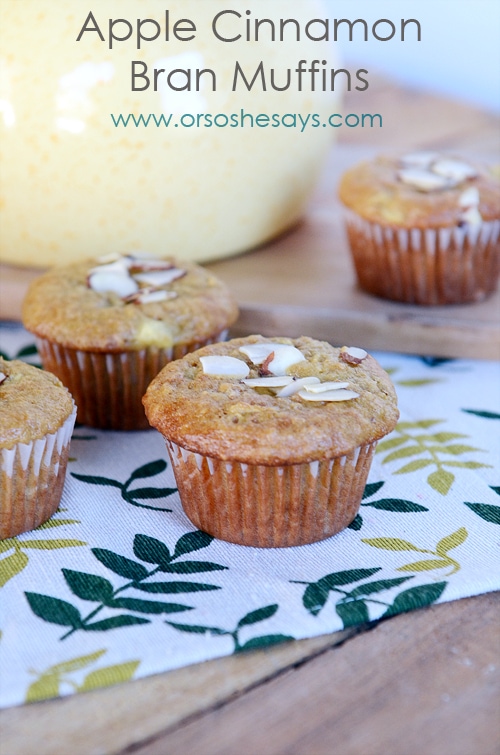 Apple Cinnamon Bran Muffins