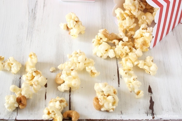 Caramel Cashew Popcorn