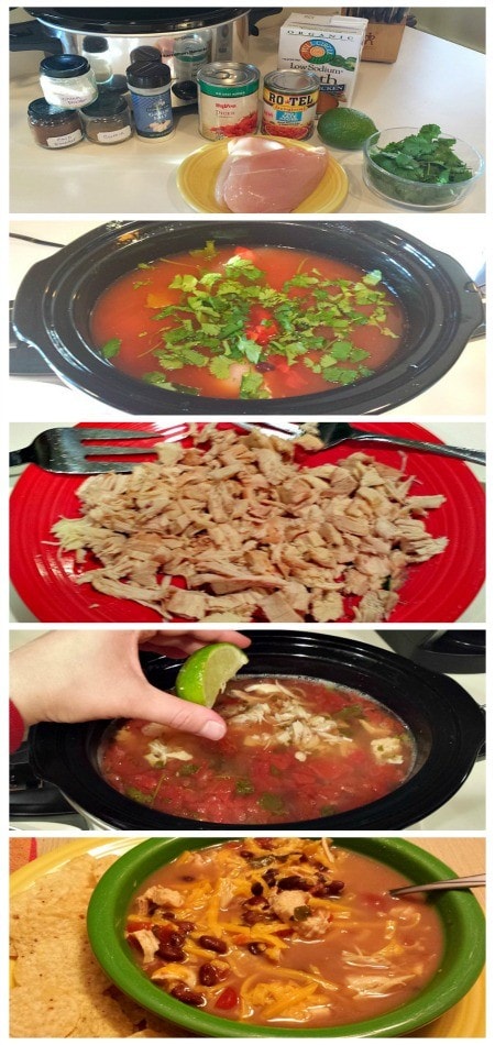 Santa Fe Chicken Soup step by step 450x950