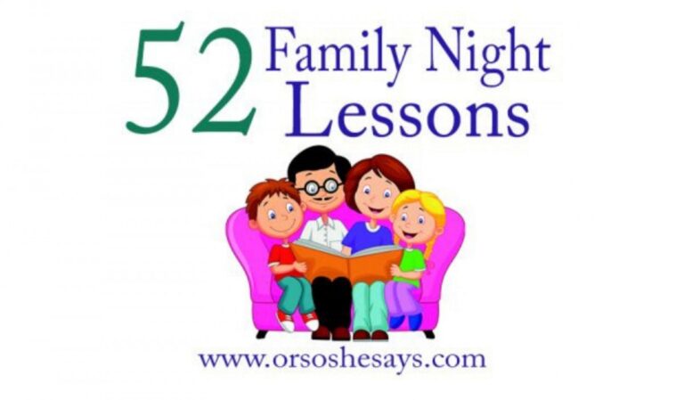 52 Family Night Lessons all in one post! www.orsoshesays.com #familynight #FHE #family