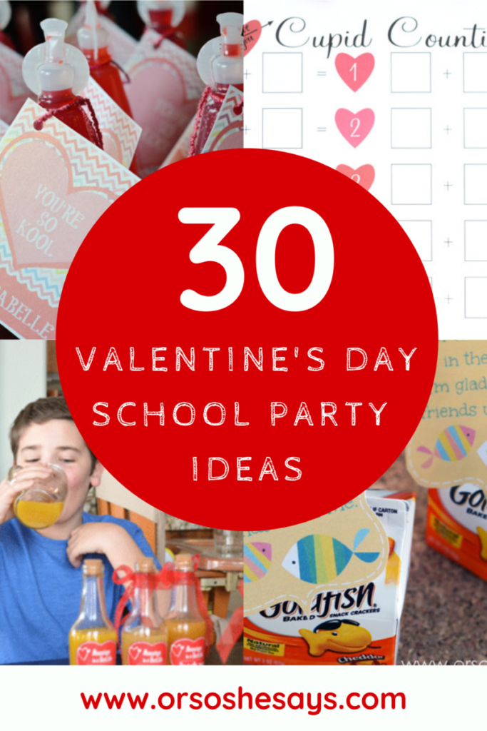 3rd Grade Valentine's Day Class Party ~ 30 Ideas!! - Or so she says...