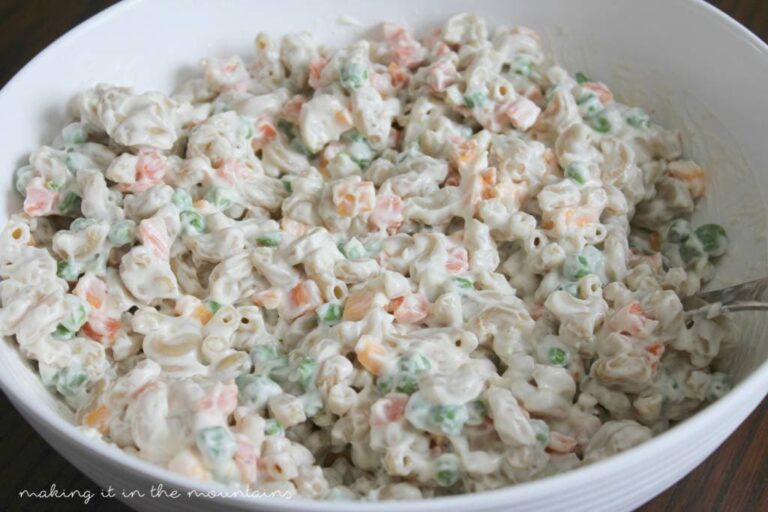 Best Ever Macaroni Salad | making it in the mountains
