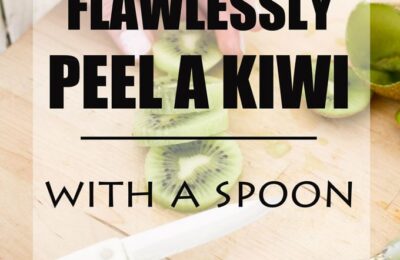 how to peel a kiwi