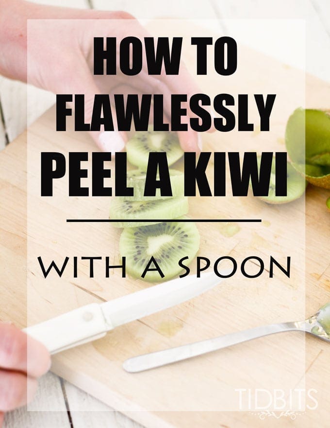 how to peel a kiwi