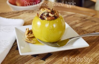 Pecan Craisin Baked apples