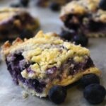 Easy Blueberry Bars - to take away the winter blues! | @foodapparel