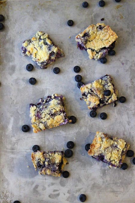 Easy Blueberry  Bars - to take away the winter blues! | @foodapparel